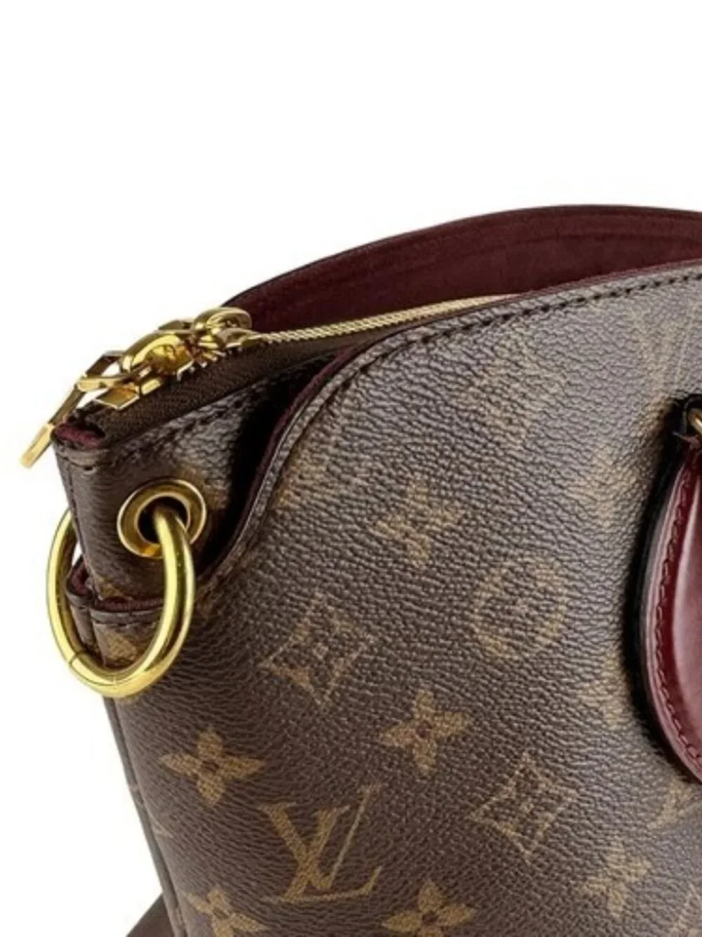Auth LOUIS VUITTON Flower Zipped Tote MM Handbag Shoulder Bag M44348 - z9877 - Picture 6 of 15